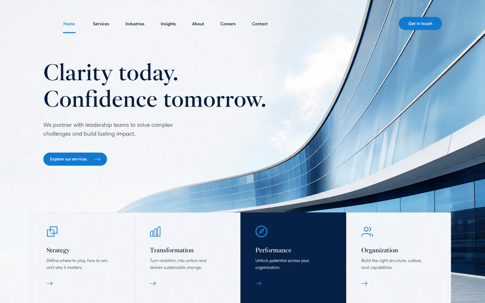 Business website concept